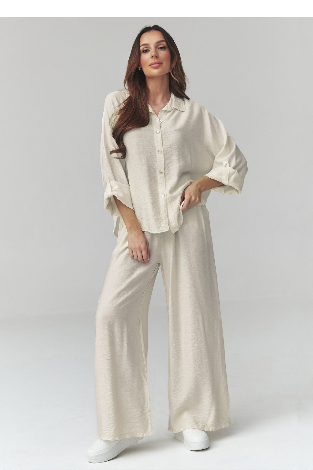 Spodnie Komplet Model C49 Ecru - Makadamia