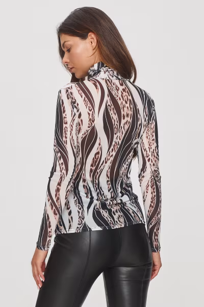 Bluzka Model M862 Wzór 52 - Makadamia — zdjęcie 3