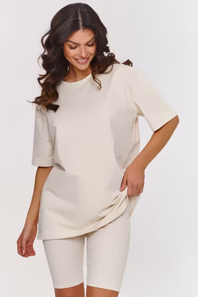 Spodnie Komplet Model A7 Light Beige - Makadamia — zdjęcie 1