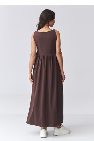 Sukienka Model M932 Dark Chocolate - Makadamia — zdjęcie 3