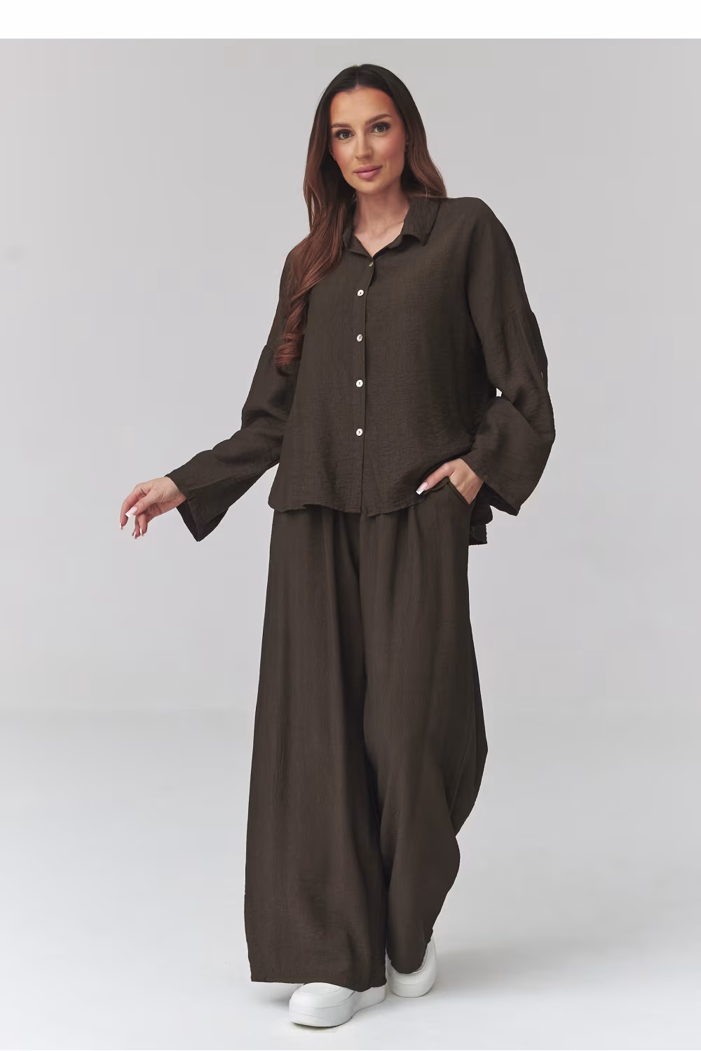 Spodnie Komplet Model C49 Chocolate - Makadamia