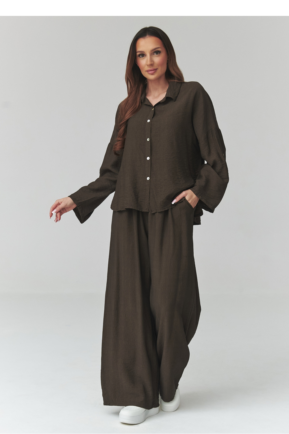 Spodnie Komplet Model C49 Chocolate - Makadamia