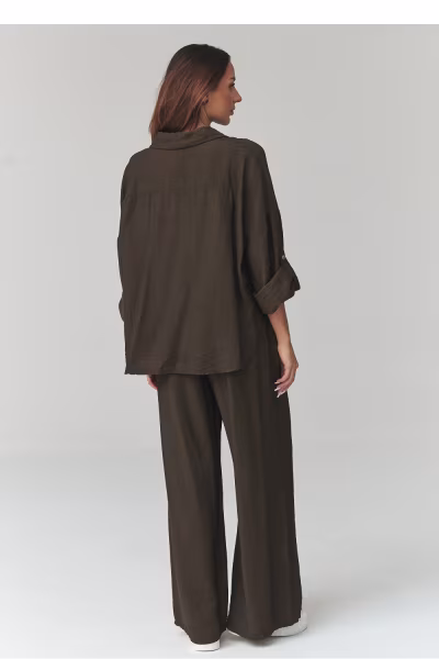 Spodnie Komplet Model C49 Chocolate - Makadamia — zdjęcie 3