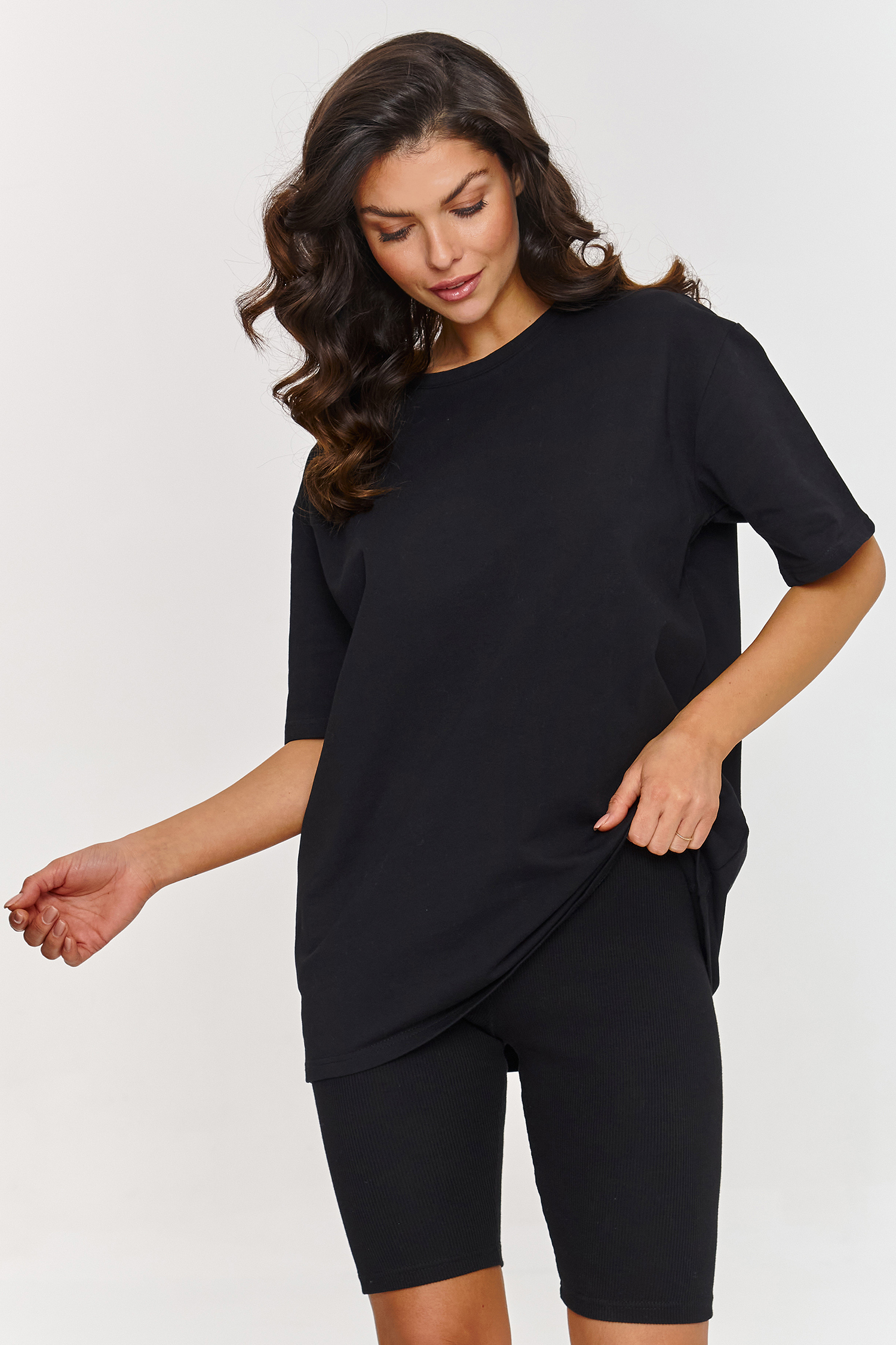 Spodnie Komplet Model A7 Black - Makadamia