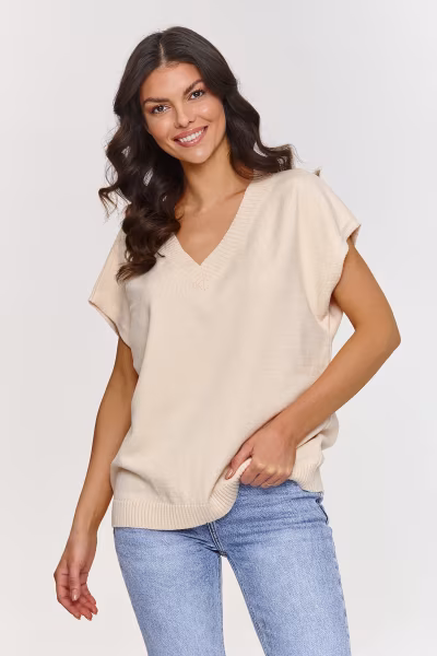 Kamizelka Model S157 Light Beige - Makadamia — zdjęcie 1