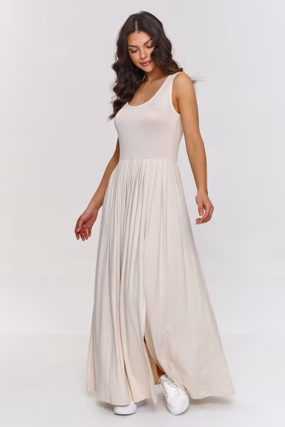 Sukienka Model M874 Light Beige - Makadamia — zdjęcie 1