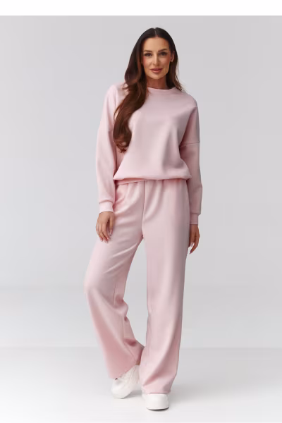 Spodnie Komplet Model C42 Powder Pink - Makadamia — zdjęcie 1