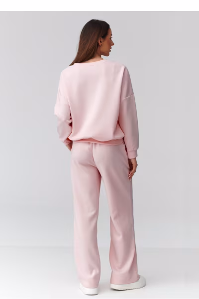 Spodnie Komplet Model C42 Powder Pink - Makadamia — zdjęcie 3