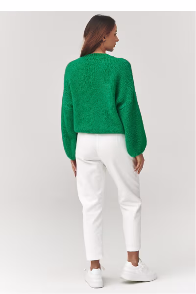 Sweter Damski Model C37 Green - Makadamia — zdjęcie 3
