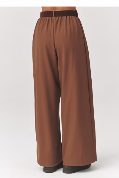 Spodnie Damskie Model C34 Camel - Makadamia — zdjęcie 3