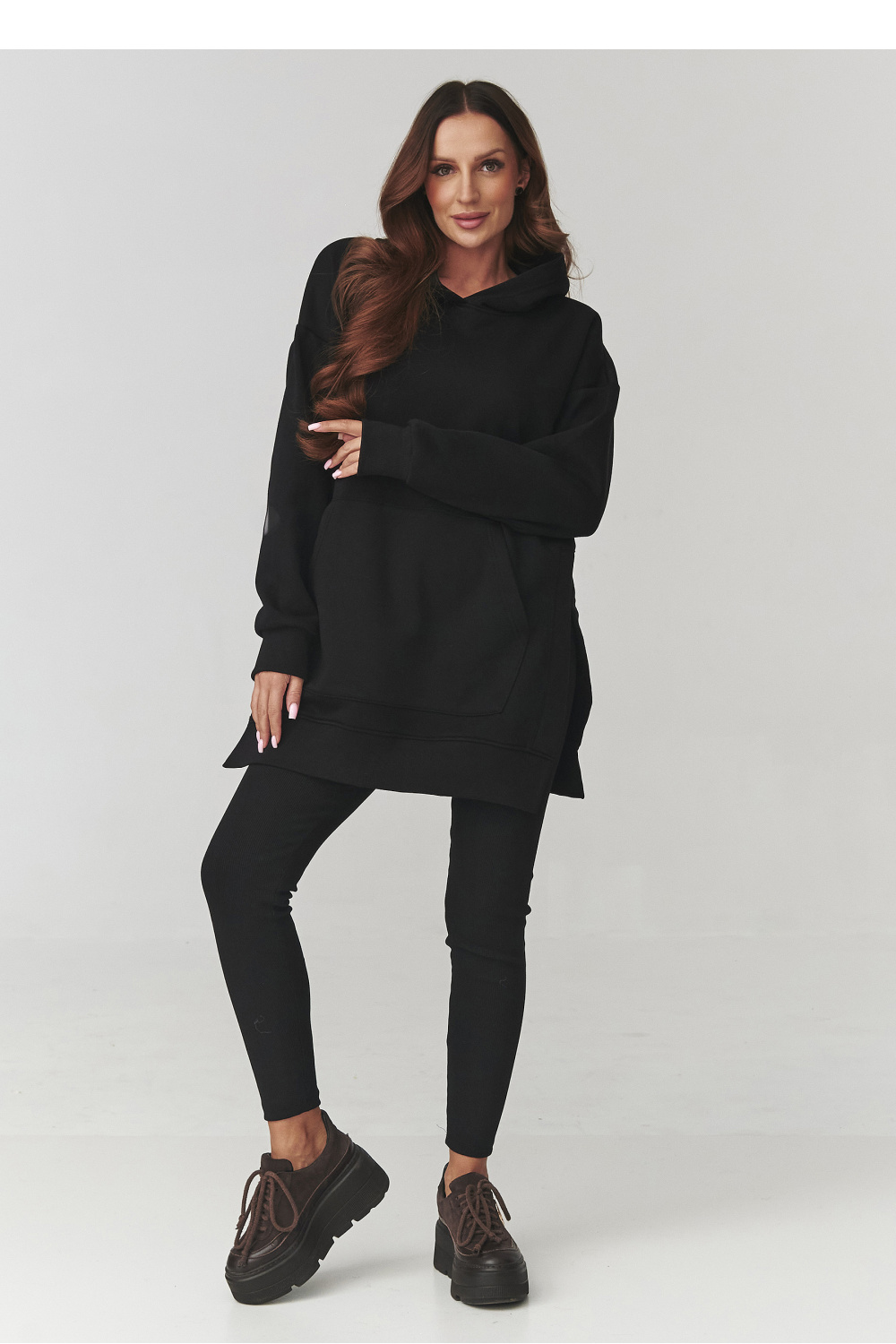 Spodnie Komplet Model A12 Black - Makadamia