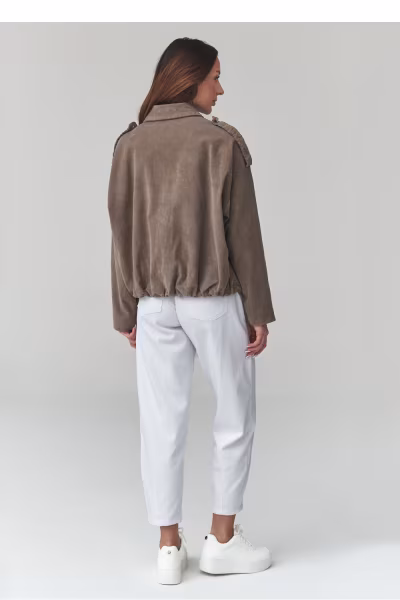 Kurtka Damska Modela C48 Mocca - Makadamia — zdjęcie 3