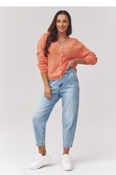 Sweter Damski Model C38 Orange - Makadamia — zdjęcie 2
