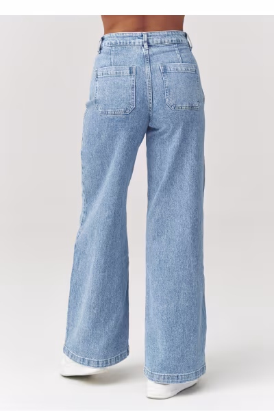 Spodnie Jeansy Damskie Model C32 Denim - Makadamia — zdjęcie 3