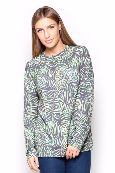 Koszula Damska Model K400 Wzór 19 Multicolor - Katrus — zdjęcie 1