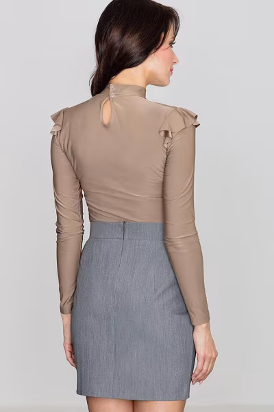 Bluzka Model K438 Beige - Katrus — zdjęcie 2