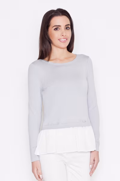 Bluzka Model K269 Dark Grey - Katrus — zdjęcie 1