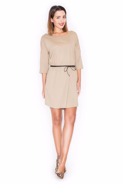 Sukienka Model K335 Beige - Katrus — zdjęcie 1