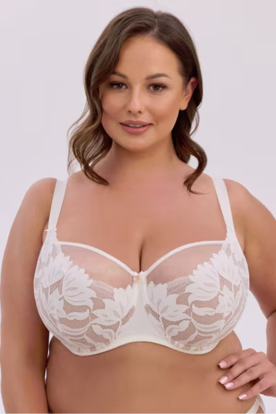 Biustonosz Soft Biustonosz Semi-Soft Model Keto 1134M Maxi Ecru/Mocca - Gaia — zdjęcie 1