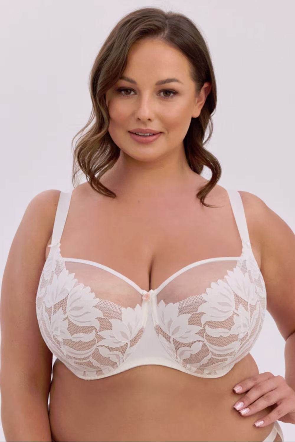 Biustonosz Soft Biustonosz Semi-Soft Model Keto 1134M Maxi Ecru/Mocca - Gaia