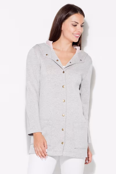 Kurtka Damska Model K453 Grey - Katrus — zdjęcie 1
