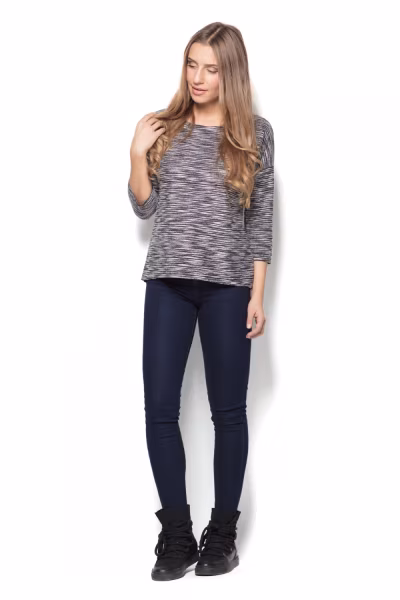 Bluzka Model K304 Grey - Katrus — zdjęcie 2