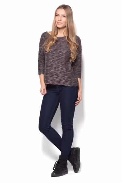 Bluzka Model K304 Beige - Katrus — zdjęcie 2