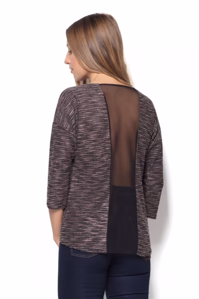 Bluzka Model K304 Beige - Katrus — zdjęcie 3
