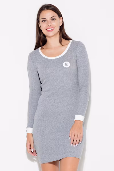 Sukienka Model K452 Grey - Katrus — zdjęcie 1