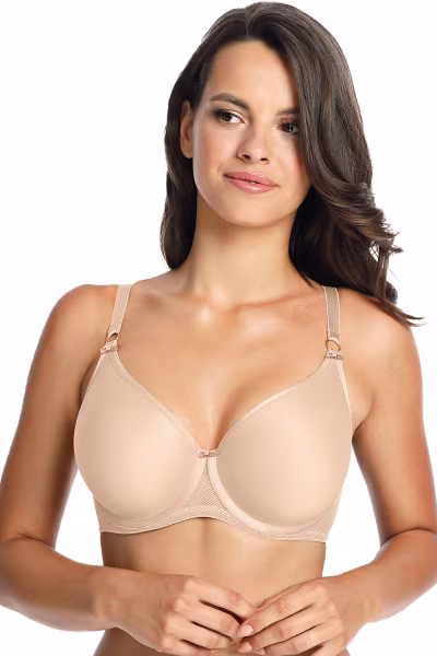 Biustonosz push up Biustonosz Usztywniany Model Moulded 1082 Beige - Gaia — zdjęcie 1