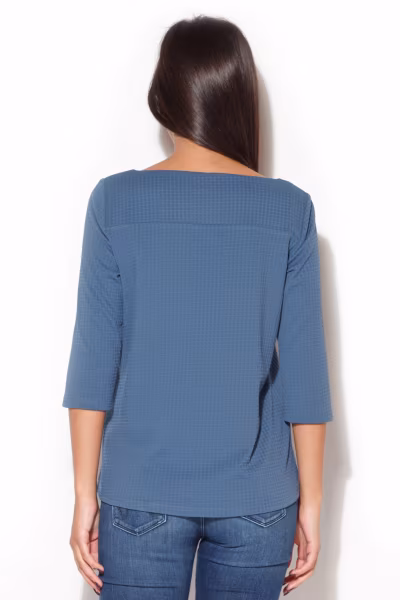 Bluzka Model K136 Navy - Katrus — zdjęcie 3