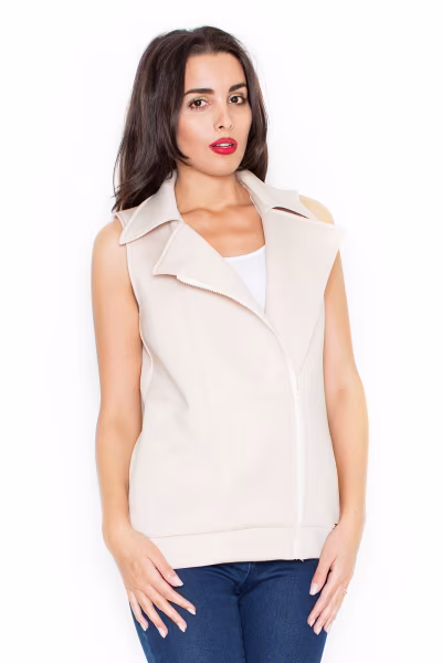 Kamizelka K319 Beige - Katrus — zdjęcie 1