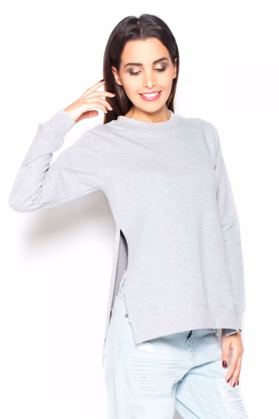 Bluzka Model K347 Grey - Katrus — zdjęcie 1