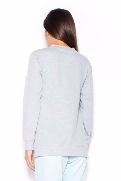 Bluzka Model K347 Grey - Katrus — zdjęcie 3