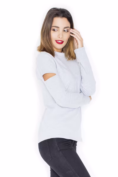 Bluzka Model K339 Grey - Katrus — zdjęcie 1
