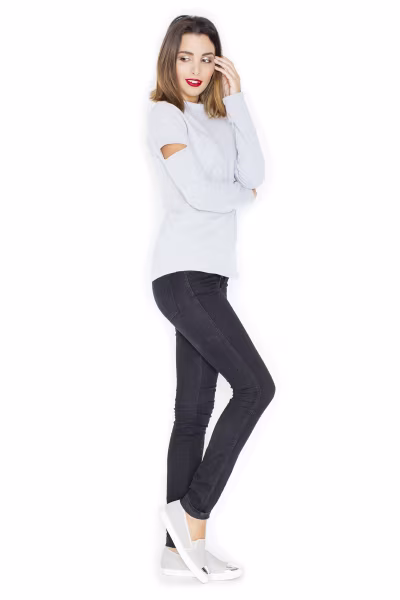 Bluzka Model K339 Grey - Katrus — zdjęcie 2