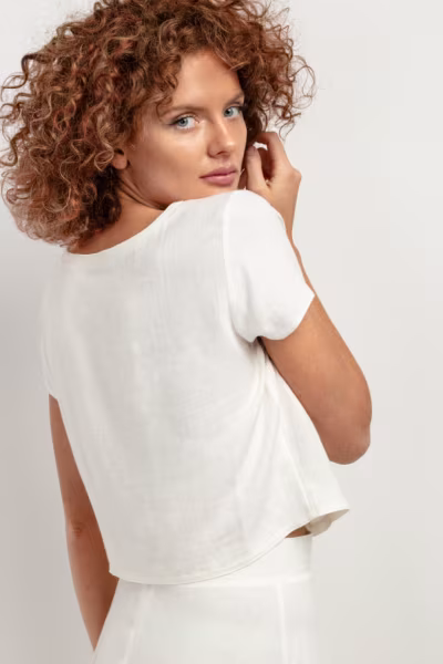 Bluzka Model T401 White Sand - Tessita — zdjęcie 3