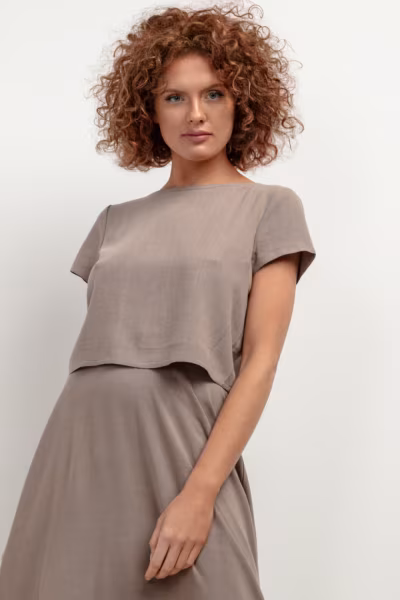 Bluzka Model T401 Mocca - Tessita — zdjęcie 1