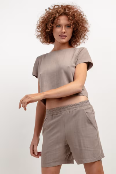 Szorty Damskie Model T402 Mocca - Tessita — zdjęcie 1