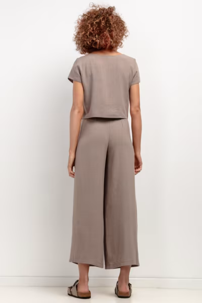 Spodnie Damskie Model T406 Mocca - Tessita — zdjęcie 2