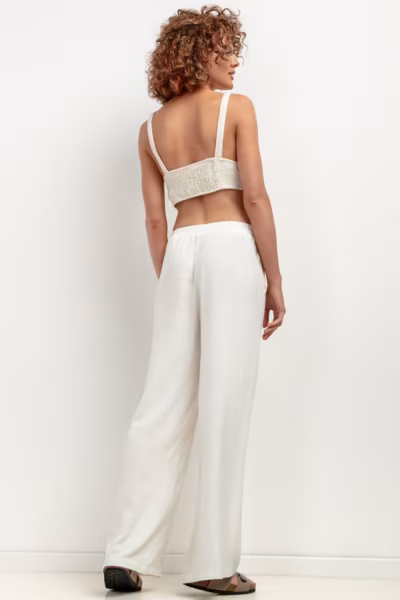 Spodnie Damskie Model T404 White Sand - Tessita — zdjęcie 3