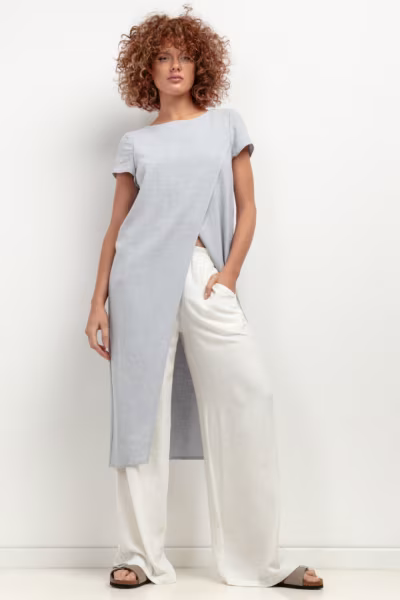 Tunika Model T405 Grey Melange - Tessita — zdjęcie 1