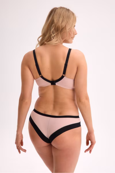 Biustonosz Soft Model 1328 Black/Beige - Gaia — zdjęcie 2