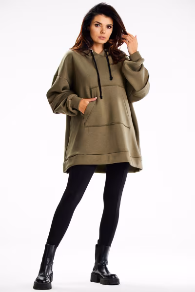 Bluza Damska Model M332 Khaki - Infinite You — zdjęcie 3