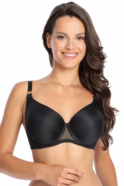 Biustonosz push up Biustonosz Usztywniany Model Moulded 1082 Black - Gaia — zdjęcie 1