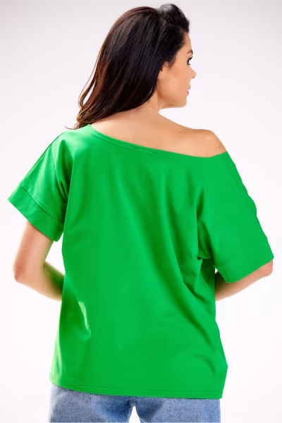 Bluzka Model M254 Green - Infinite You — zdjęcie 3