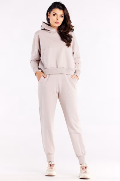 Spodnie Dresowe Model M319 Beige - Infinite You — zdjęcie 1