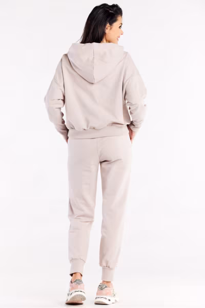 Spodnie Dresowe Model M319 Beige - Infinite You — zdjęcie 3
