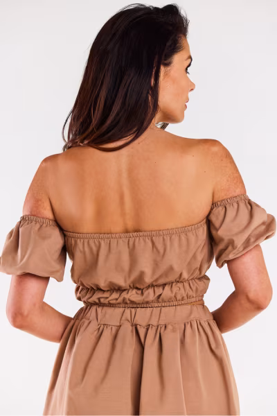 Bluzka Model M308 Beige - Infinite You — zdjęcie 3