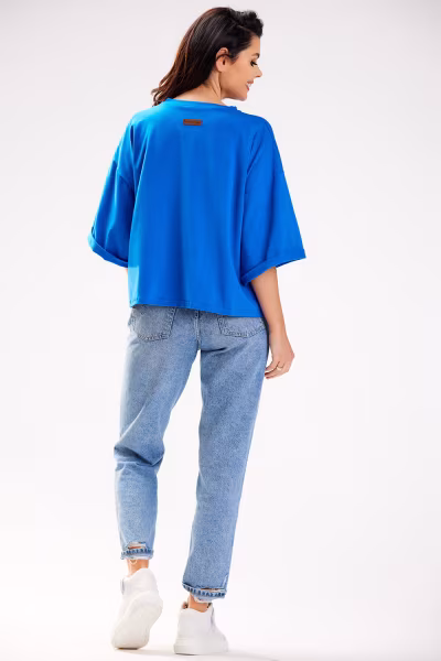 Bluzka Model M265 Blue - Infinite You — zdjęcie 3